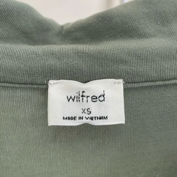 Aritizia - Wilfred - Cropped Casual Button Down Top - Green - XS - Picture 3 of 11